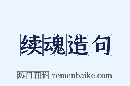 续魂造句是什么意思的图片